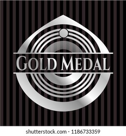 Gold Medal silvery emblem