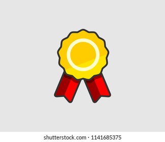 Gold medal vector