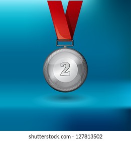 Gold medal vector award
