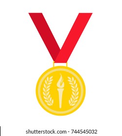 gold medal vector illustration