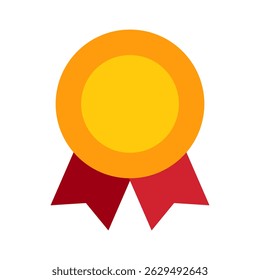 Medalha de ouro. Ordem de vitória ou troféu de melhor vencedor. Prêmio pela vitória de primeira conquista e qualidade, coragem, dia da vitória, 9 de maio. Modelo de vetor isolado do prêmio de campeão. Medalha de campeão para vencedores