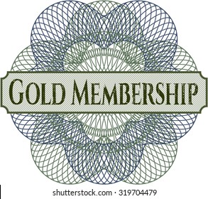 Rosette für die Goldmitgliedschaft