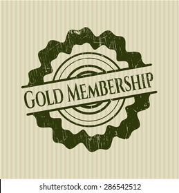 Gold Membership rubber seal