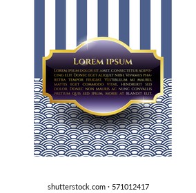 Gold Membership Text with Golden Badge Emblem
