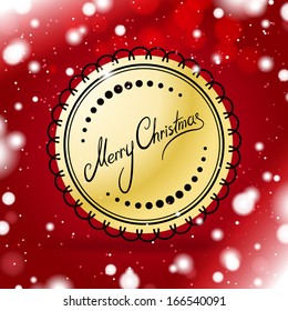 Gold Merry Christmas icon