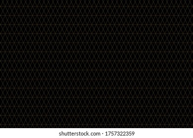 Gold mesh on a black background. Vector background.