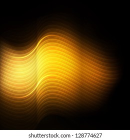 Gold metal abstract background vector river