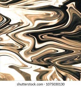Gold metal background, abstract square marbled texture, vector illustration