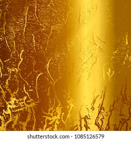 Gold metal background. Vector illustration