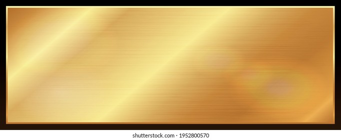 Fondos de metal dorado o textura metálica. Oro no. Placa de oro grabada. Fondo vectorial.