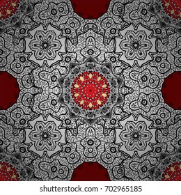 Gold metal with floral pattern. Background with golden elements. Golden pattern. Vector golden floral ornament brocade textile and glass pattern.