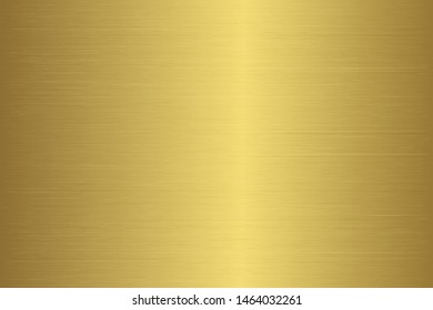 Gold metal gradient scratch texture background. Gold scratched metal chrome texture vector icon foil background. Gold grunge background for banner, ribbon, label. Gold scratch shine metal design