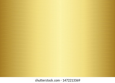 Gold metal gradient scratch texture background. Gold scratched metal chrome texture vector icon foil background. Gold grunge background for banner, ribbon, label. Gold scratch shine metal design