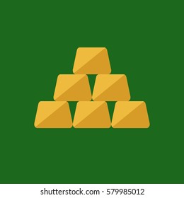 gold metal ingot