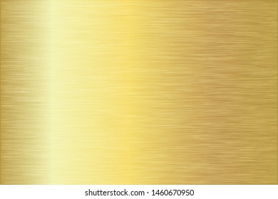 Gold metal scratched gradient texture vector icon set background. Gold metal shine gradient design collection for banner, ribbon. Gold metal light effect template. Golden elegant seamless pattern