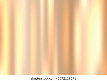 Gold metal stainless steel surface realistic with reflection abstract background. Brushed texture steel, aluminum for luxury frame, ribbon, wallpapers, coin and label. Elegant light and shine vector
