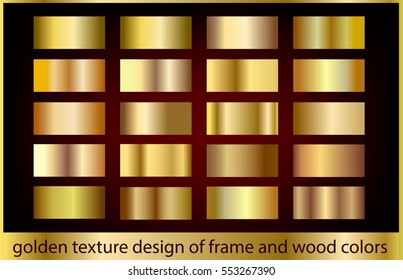 Gold metal texture background collection vector desing