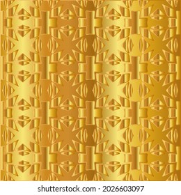 goldener Metallstrukturhintergrund, Vektorgrafik 