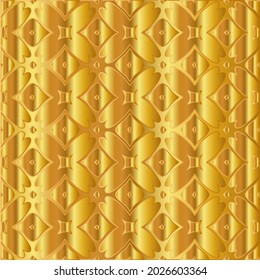 goldener Metallstrukturhintergrund, Vektorgrafik 