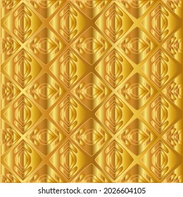 goldener Metallstrukturhintergrund, Vektorgrafik 