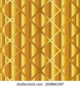 Ilustración vectorial de la textura de metal dorado 