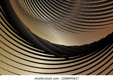 fondo metálico dorado, patrón dinámico de líneas de medio tono, textura decorativa vectorial
