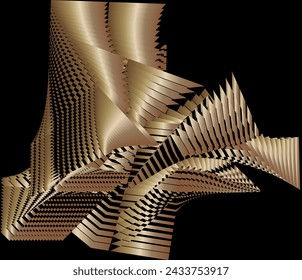 gold metallic effect background, creative golden pattern, vector modern design texture