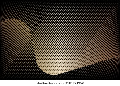 Gold metallic effect background, dynamic pattern, vector modern design texture.