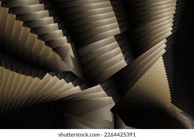 gold metallic effect background, dynamic pattern, vector modern design texture