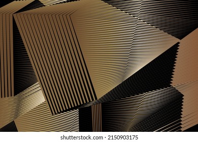 Gold metallic effect halftone background, vector modern design texture.