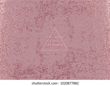 Gold Metallic glossy texture. Rose quartz pattern. Abstract shiny background. Luxury sparkling background.
