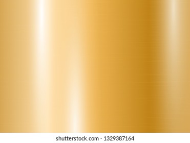 Gold metallic gradient with light effects and bright highlights. Vector illustration with light effect.