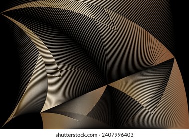 gold metallic halftone background, golden geometric pattern, vector modern design element