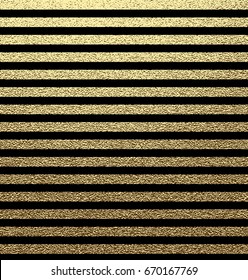 Gold metallic horizontal stripes on black background.