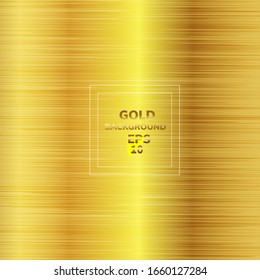 Gold metallic metal polished background.Vector illustration