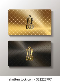 Gold metallic textured cards