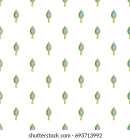 Gold mirror pattern in cartoon style. Seamless pattern vector illustration