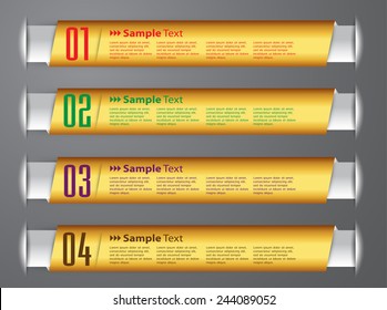 gold modern old  text box template for website computer graphic technology and internet, numbers.