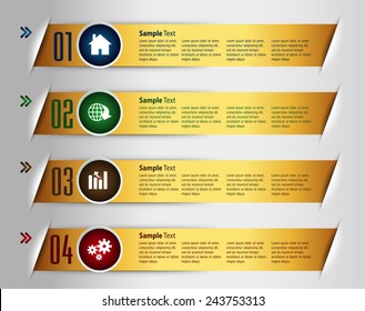 gold modern text box template for website computer graphic technology and internet, numbers.