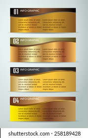 gold modern text box template for website computer graphic internet and business, numbers.