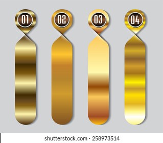 gold modern text box template for website computer graphic business and internet, numbers.