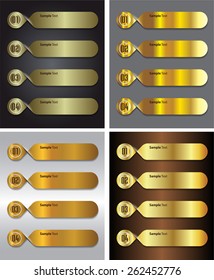 gold modern text box template for website computer graphic technology and internet, numbers. Set of color frames for text or quotes. brochure. many, various