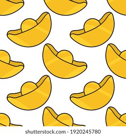 gold money seamless pattern textile print. Great for summer vintage fabric, scrapbooking, wallpaper, giftwrap. repeat pattern background design