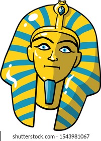 Gold mortuary royal egyptyan mask