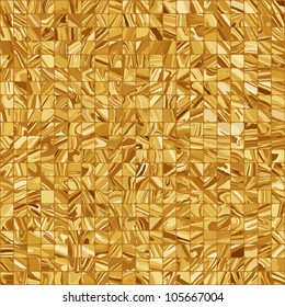 Gold mosaic background. EPS 8 vector file included