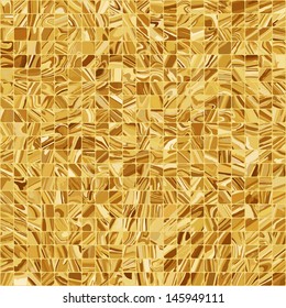 Gold mosaic background. EPS 8 vector file included