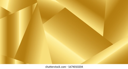 Goldener Mosaikhintergrund. Moderne abstrakte Vektorillustration-Textur