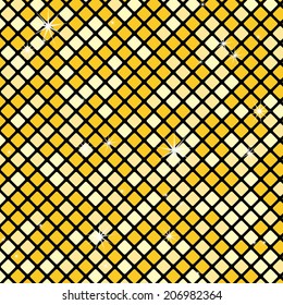 Gold mosaic background, vector illustration