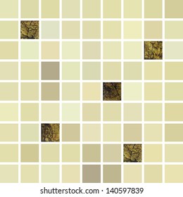 gold mosaic ceramic tile