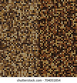 Gold mosaic halftone abstract background stock vector